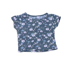 one step up Grey Floral Shirt